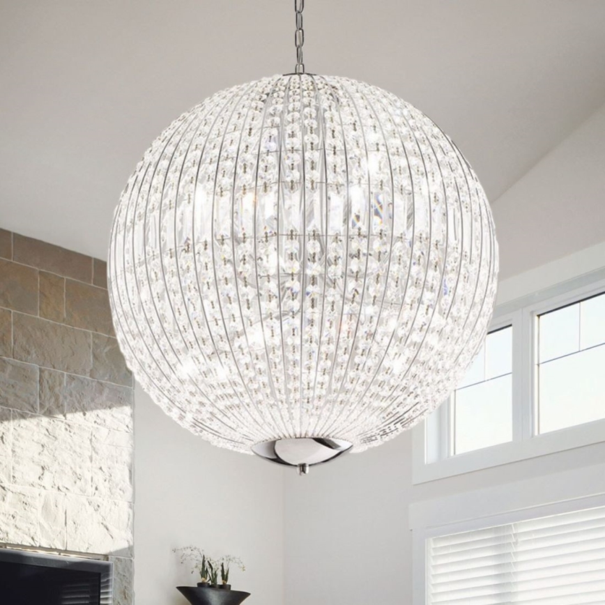 Ideal Lux - LED Żyrandol kryształowy na łańcuchu LUXOR 12xG9/3W/230V śr. 60 cm przezroczysty