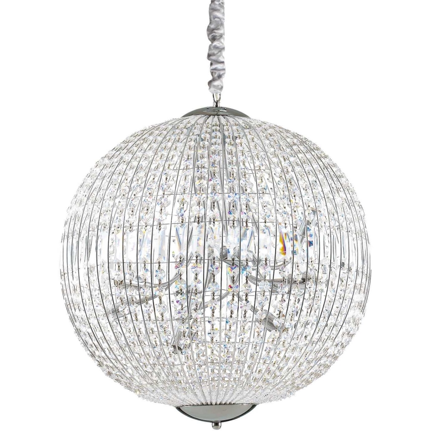 Ideal Lux - LED Żyrandol kryształowy na łańcuchu LUXOR 12xG9/3W/230V śr. 60 cm przezroczysty