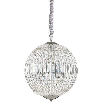 Ideal Lux - LED Żyrandol kryształowy na łańcuchu LUXOR 6xG9/3W/230V śr. 40 cm przezroczysty