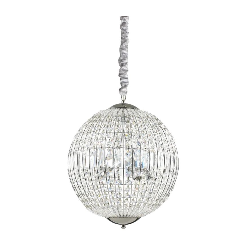 Ideal Lux - LED Żyrandol kryształowy na łańcuchu LUXOR 6xG9/3W/230V śr. 40 cm przezroczysty