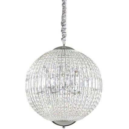 Ideal Lux - LED Żyrandol kryształowy na łańcuchu LUXOR 8xG9/3W/230V śr. 50 cm przezroczysty