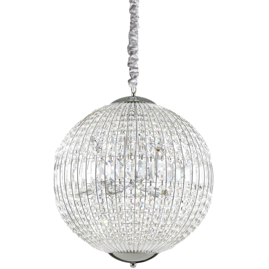 Ideal Lux - LED Żyrandol kryształowy na łańcuchu LUXOR 8xG9/3W/230V śr. 50 cm przezroczysty
