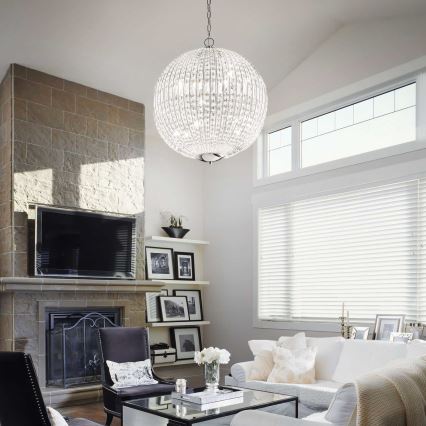 Ideal Lux - LED Żyrandol kryształowy na łańcuchu LUXOR 8xG9/3W/230V śr. 50 cm przezroczysty