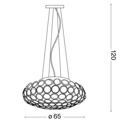 Ideal Lux - LED Żyrandol kryształowy na lince KING 12xG9/3W/230V śr. 65 cm chrom błyszczący