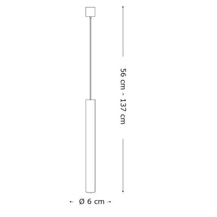 Ideal Lux - LED Żyrandol na lince 1xGU10/7W/230V CRI 90