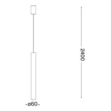 Ideal Lux - LED Żyrandol na lince 1xGU10/7W/230V CRI90 miedź