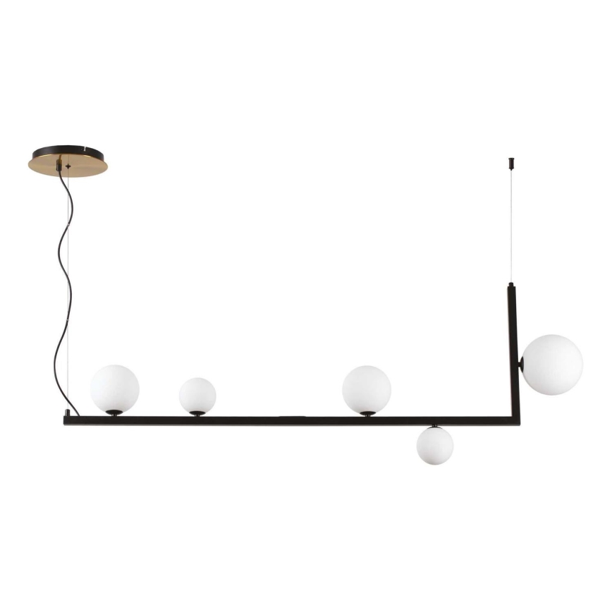Ideal Lux - LED Żyrandol na lince BIRDS 5xG9/3W/230V czarny/złoty