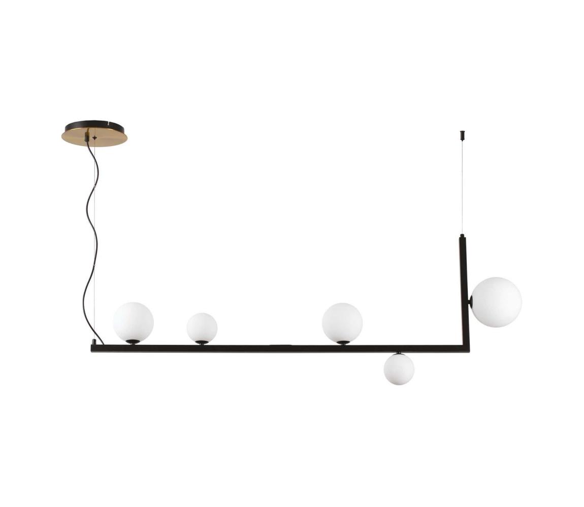 Ideal Lux - LED Żyrandol na lince BIRDS 5xG9/3W/230V czarny/złoty