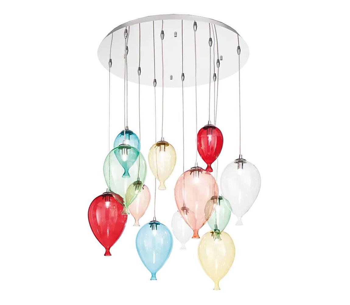 Ideal Lux - LED Żyrandol na lince CLOWN 12xG9/3W/230V śr. 60 cm kolorowa