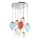 Ideal Lux - LED Żyrandol na lince CLOWN 8xG9/3W/230V śr. 50 cm kolorowa
