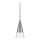Ideal Lux - LED Żyrandol na lince CONO 1xGU10/7W/230V śr. 15 cm CRI 90 matowy chrom