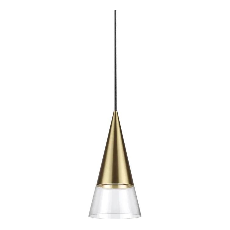 Ideal Lux - LED Żyrandol na lince CONO 1xGU10/7W/230V śr. 15 cm CRI 90 mosiądz