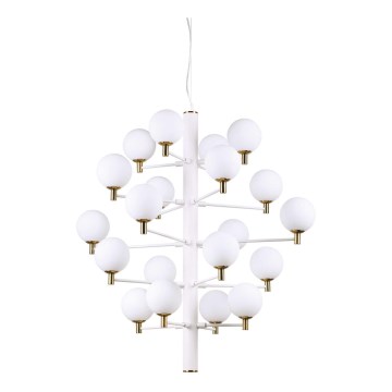 Ideal Lux - LED Żyrandol na lince COPERNICO 20xG9/3W/230V śr. 86 cm biały