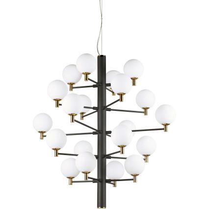 Ideal Lux - LED Żyrandol na lince COPERNICO 20xG9/3W/230V śr. 86 cm czarny