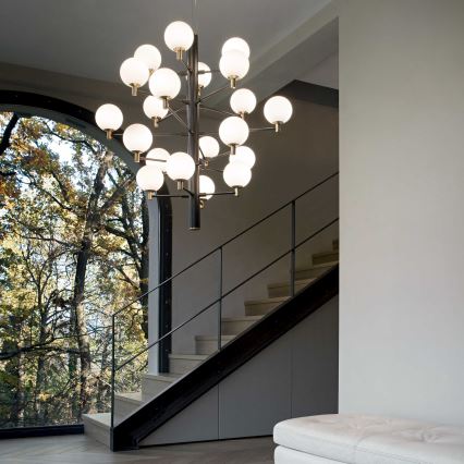 Ideal Lux - LED Żyrandol na lince COPERNICO 20xG9/3W/230V śr. 86 cm czarny