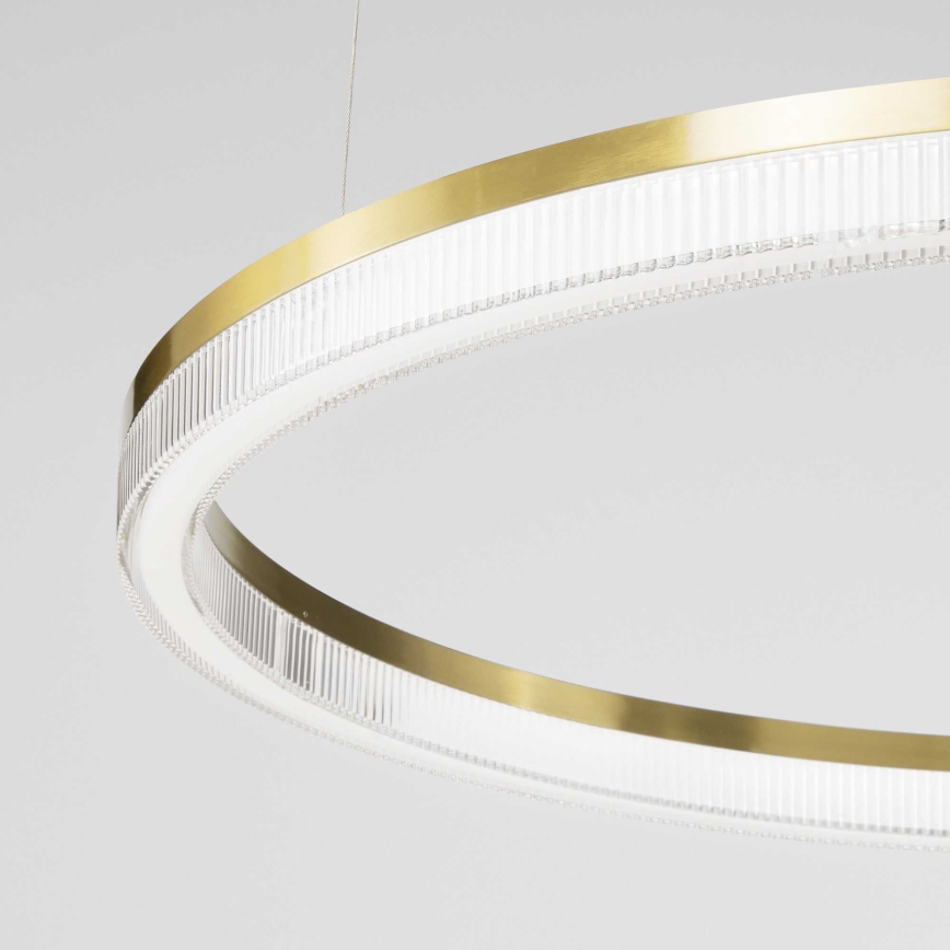 Ideal Lux - LED Żyrandol na lince CROWN LED/30W/230V 3000K śr. 60 cm CRI 90 mosiądz