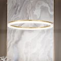 Ideal Lux - LED Żyrandol na lince CROWN LED/42W/230V 3000K śr. 80 cm CRI 90 mosiądz