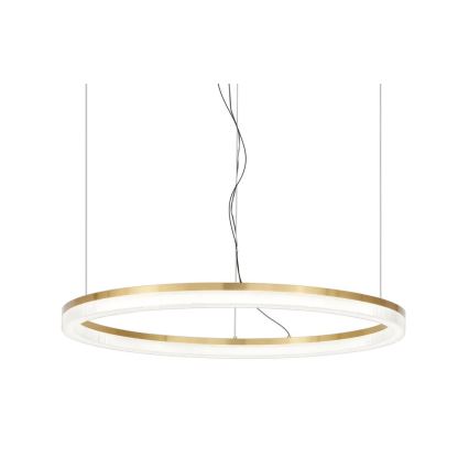 Ideal Lux - LED Żyrandol na lince CROWN LED/42W/230V 3000K śr. 80 cm CRI 90 mosiądz