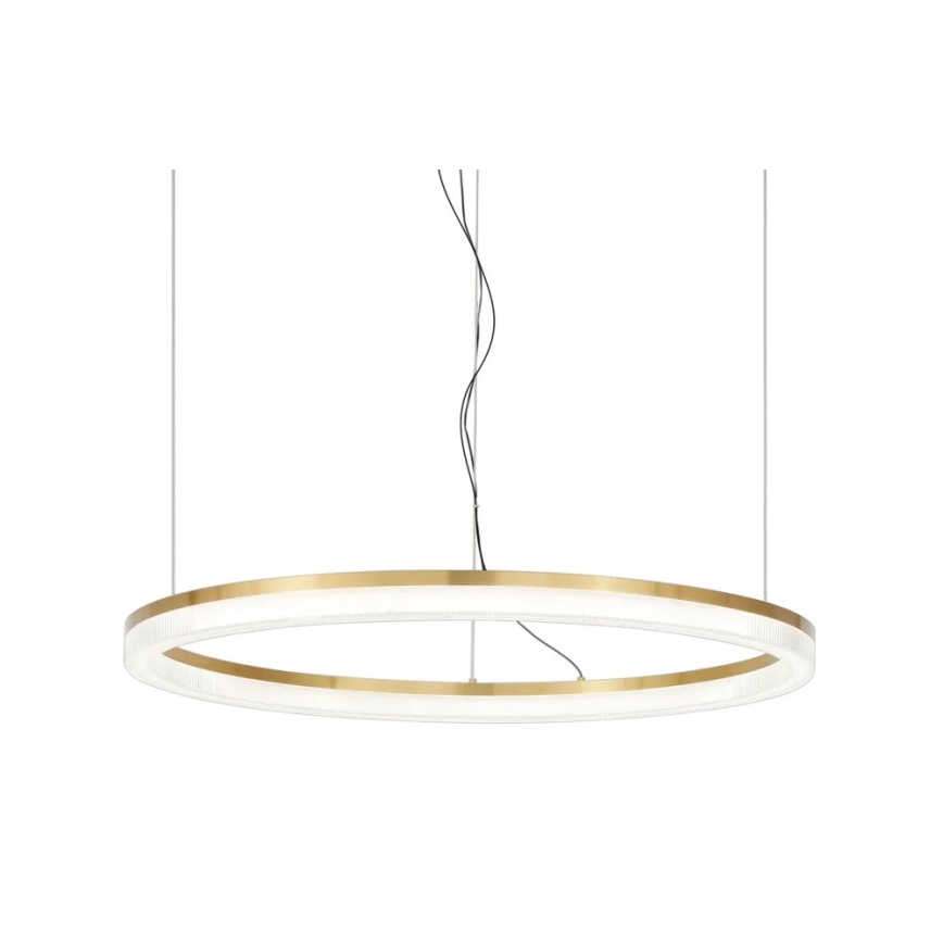 Ideal Lux - LED Żyrandol na lince CROWN LED/42W/230V 3000K śr. 80 cm CRI 90 mosiądz