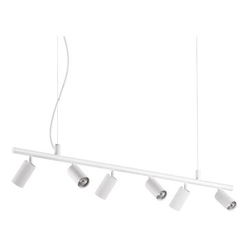 Ideal Lux - LED Żyrandol na lince DYNAMITE 6xGU10/7W/230V CRI 90 biały