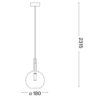 Ideal Lux - LED Żyrandol na lince EMPIRE 1xG9/3W/230V