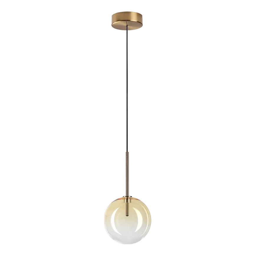 Ideal Lux - LED Żyrandol na lince EQUINOXE 1xG4/2W/230V śr. 15 cm mosiądz/dymny