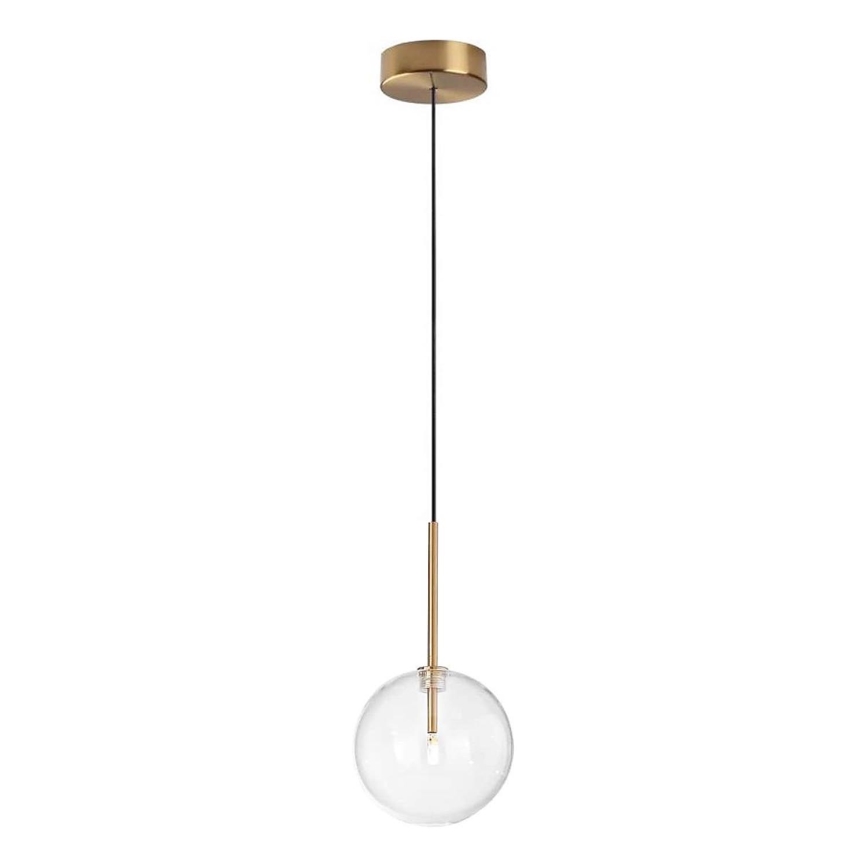 Ideal Lux - LED Żyrandol na lince EQUINOXE 1xG4/2W/230V śr. 15 cm mosiądz/przezroczysty