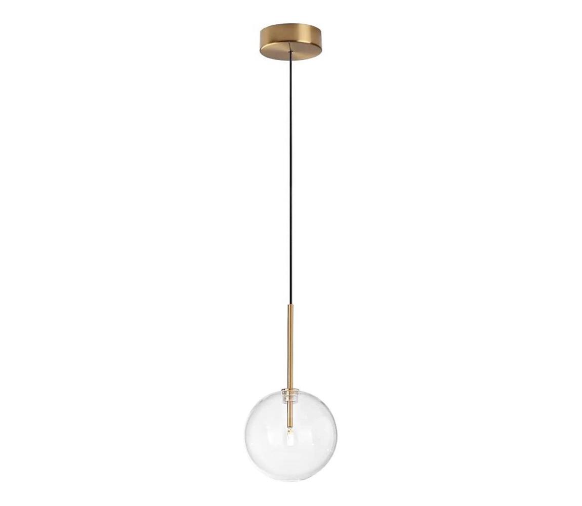 Ideal Lux - LED Żyrandol na lince EQUINOXE 1xG4/2W/230V śr. 15 cm mosiądz/przezroczysty