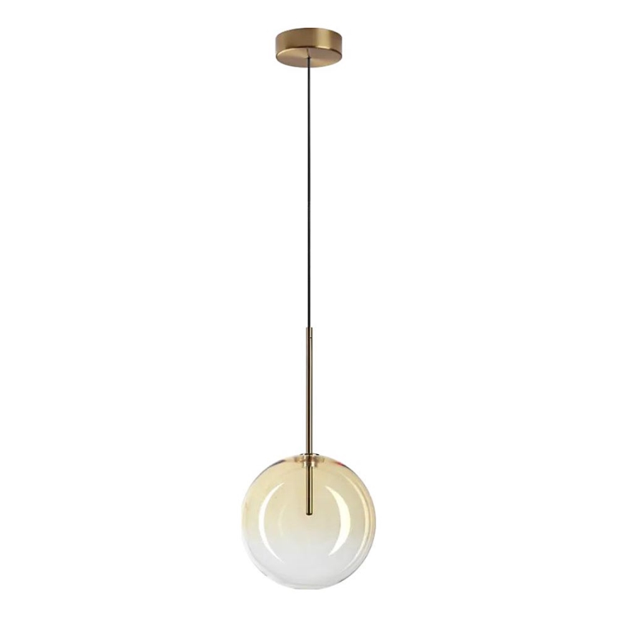 Ideal Lux - LED Żyrandol na lince EQUINOXE 1xG4/2W/230V śr. 20 cm mosiądz/dymny