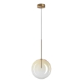 Ideal Lux - LED Żyrandol na lince EQUINOXE 1xG4/2W/230V śr. 25 cm mosiądz/dymny