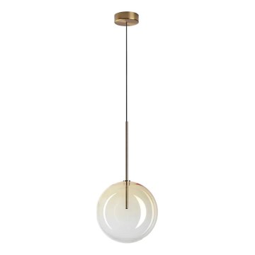 Ideal Lux - LED Żyrandol na lince EQUINOXE 1xG4/2W/230V śr. 25 cm mosiądz/dymny