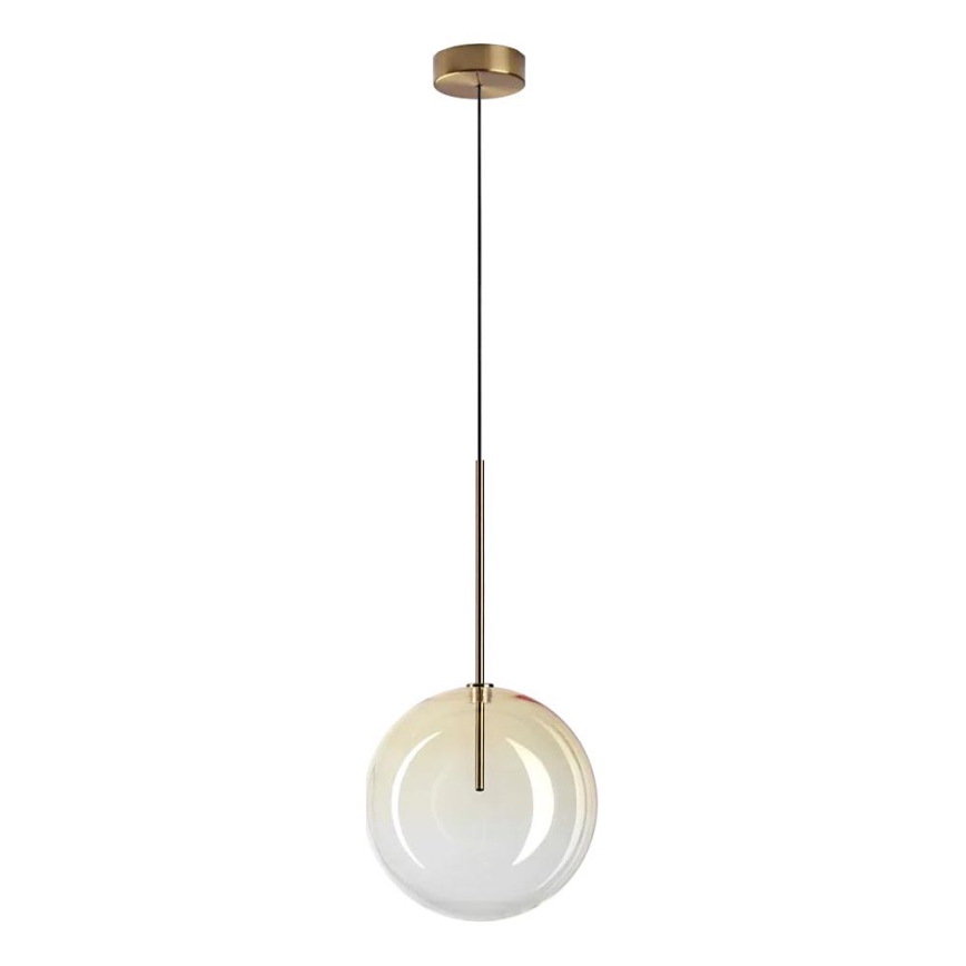 Ideal Lux - LED Żyrandol na lince EQUINOXE 1xG4/2W/230V śr. 25 cm mosiądz/dymny