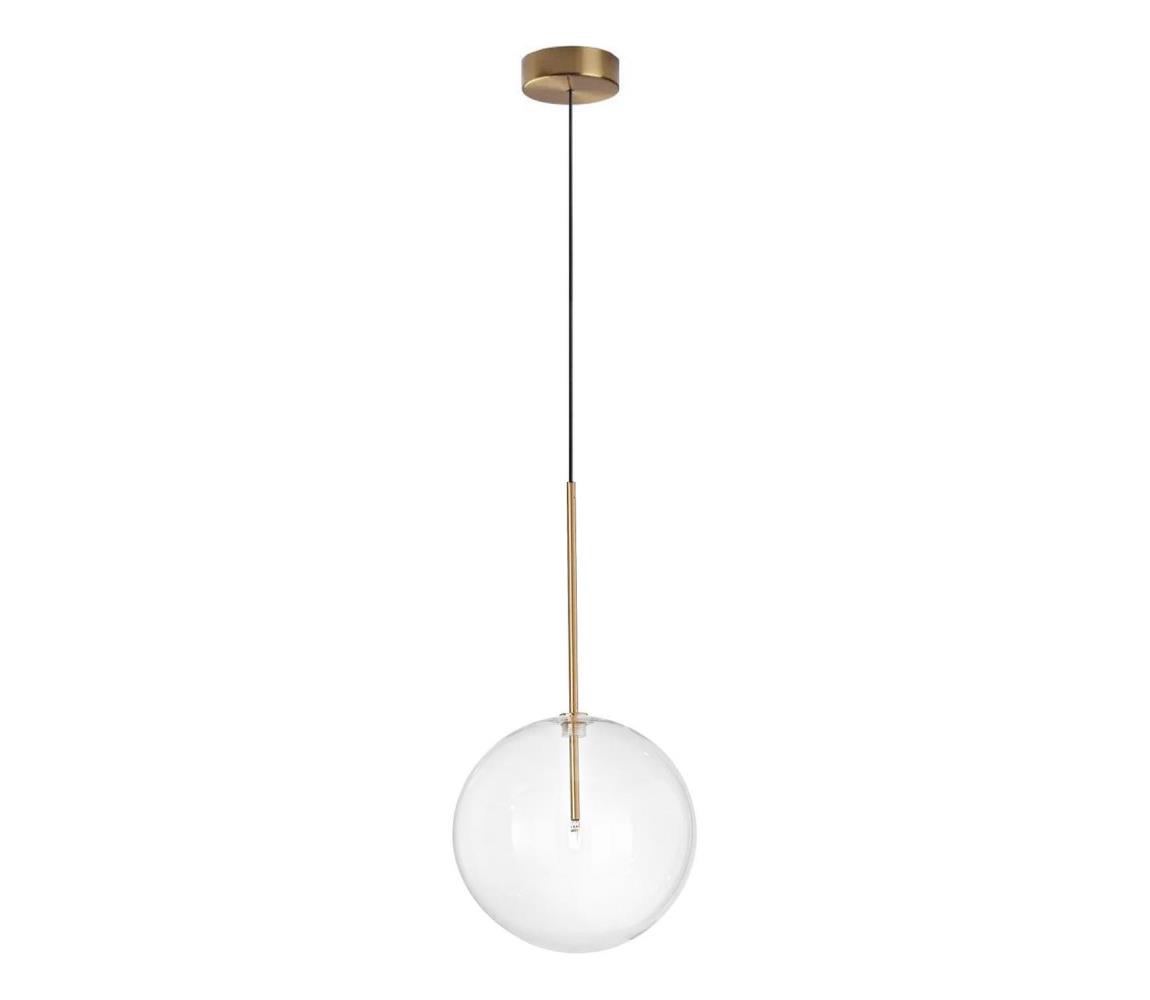 Ideal Lux - LED Żyrandol na lince EQUINOXE 1xG4/2W/230V śr. 25 cm mosiądz/przezroczysty