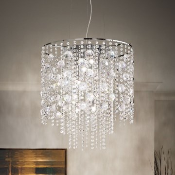 Ideal Lux - LED Żyrandol na lince EVASIONE 10xG9/3W/230V śr. 51 cm chrom błyszczący
