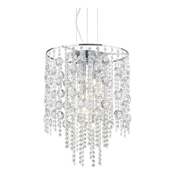 Ideal Lux - LED Żyrandol na lince EVASIONE 8xG9/3W/230V śr. 41 cm chrom błyszczący