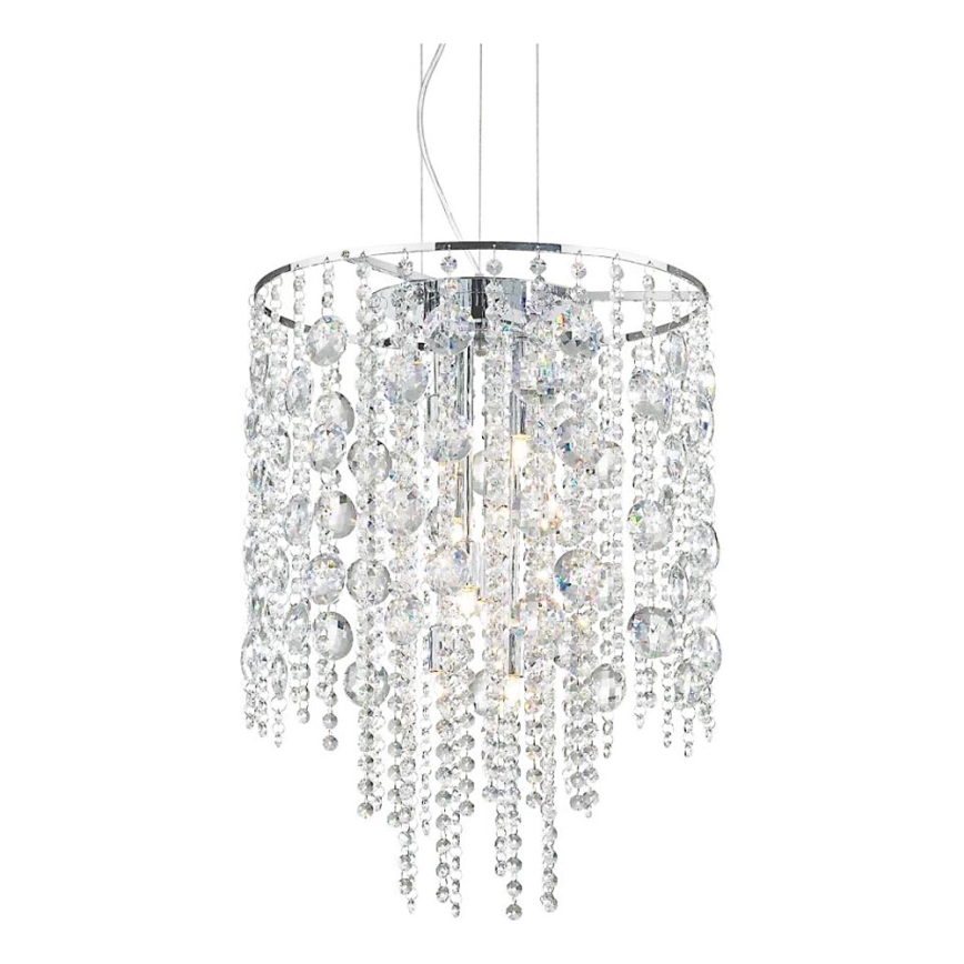 Ideal Lux - LED Żyrandol na lince EVASIONE 8xG9/3W/230V śr. 41 cm chrom błyszczący