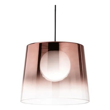 Ideal Lux - LED Żyrandol na lince FADE 1xG9/3W/230V śr. 27,3 cm miedź/dymny