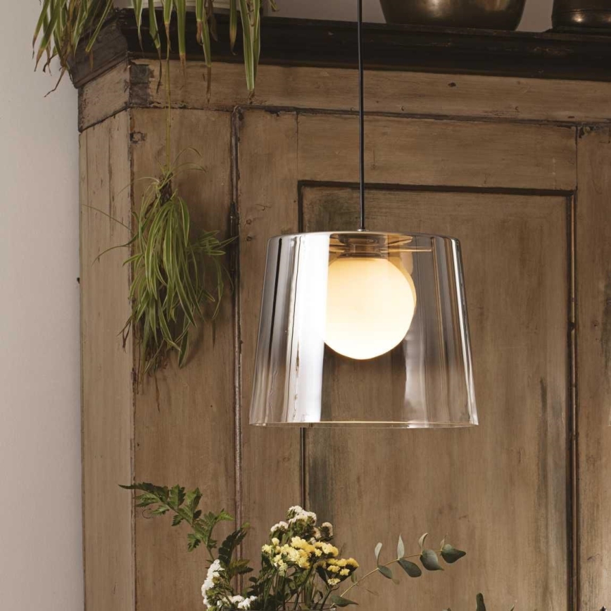 Ideal Lux - LED Żyrandol na lince FADE 1xG9/3W/230V śr. 27,3 cm złoty/dymna