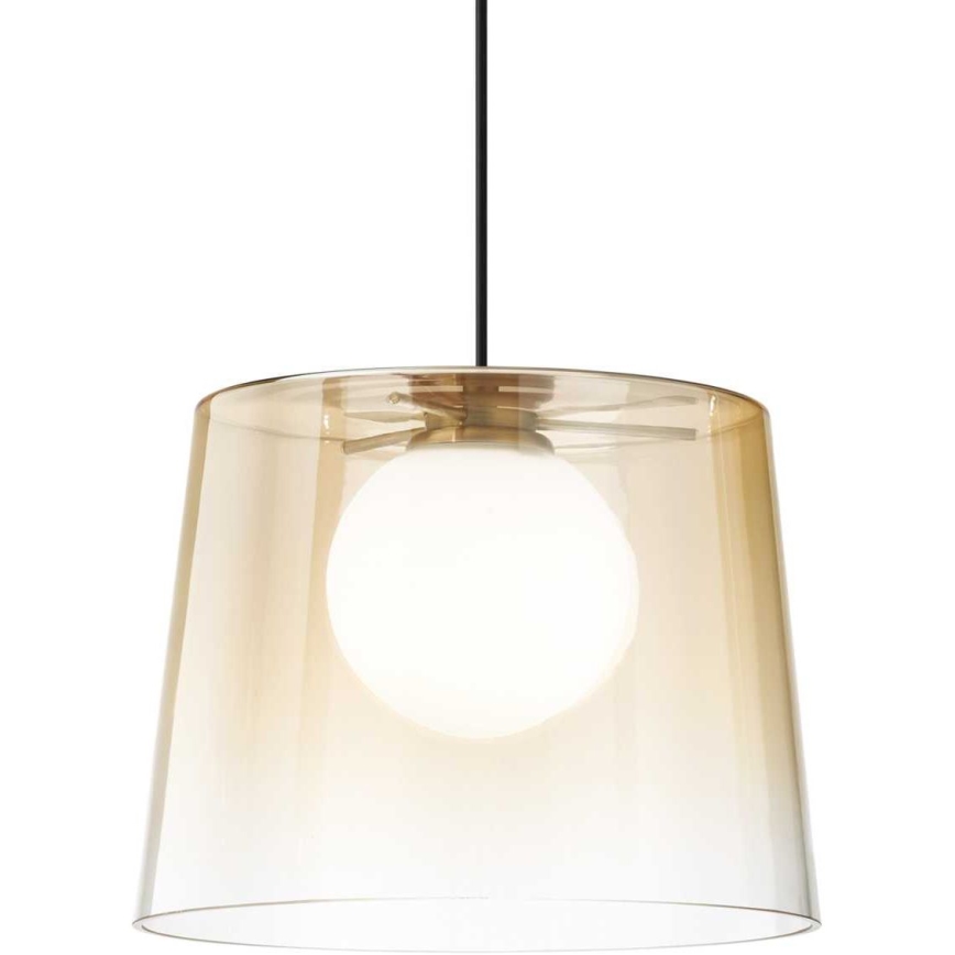 Ideal Lux - LED Żyrandol na lince FADE 1xG9/3W/230V śr. 27,3 cm złoty/dymna