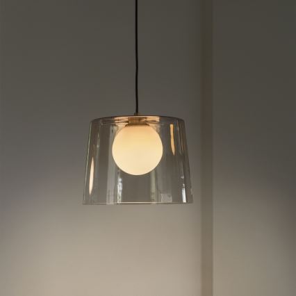 Ideal Lux - LED Żyrandol na lince FADE 1xG9/3W/230V śr. 27,3 cm złoty/dymna