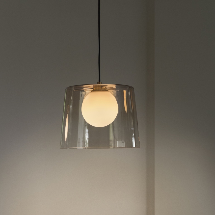 Ideal Lux - LED Żyrandol na lince FADE 1xG9/3W/230V śr. 27,3 cm złoty/dymna