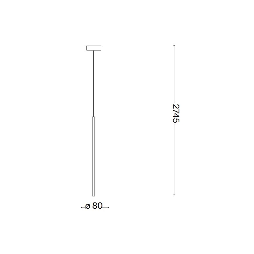 Ideal Lux - LED Żyrandol na lince FILO LED/3,5W/230V 3000K CRI 90 biały