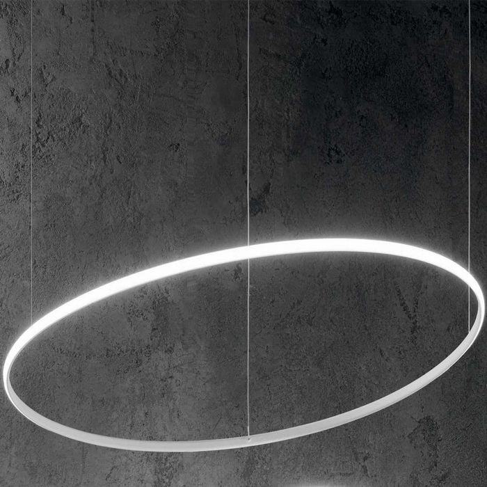 Ideal Lux - LED Żyrandol na lince HULAHOOP LED/28W/230V 3000K śr. 61 cm CRI 90 biały