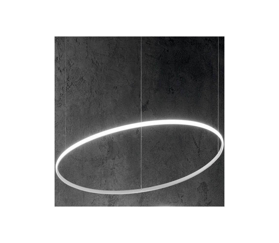 Ideal Lux - LED Żyrandol na lince HULAHOOP LED/28W/230V 3000K śr. 61 cm CRI 90 biały