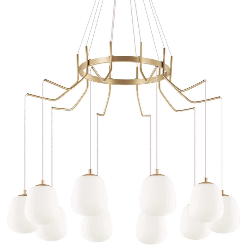 Ideal Lux - LED Żyrandol na lince KAROUSEL 10xG9/3W/230V śr. 82,5 cm mosiądz