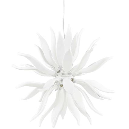 Ideal Lux - LED Żyrandol na lince LEAVES 12xG9/3W/230V śr. 80 cm biały