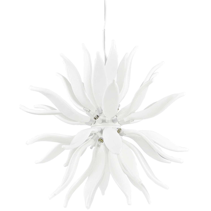 Ideal Lux - LED Żyrandol na lince LEAVES 12xG9/3W/230V śr. 80 cm biały