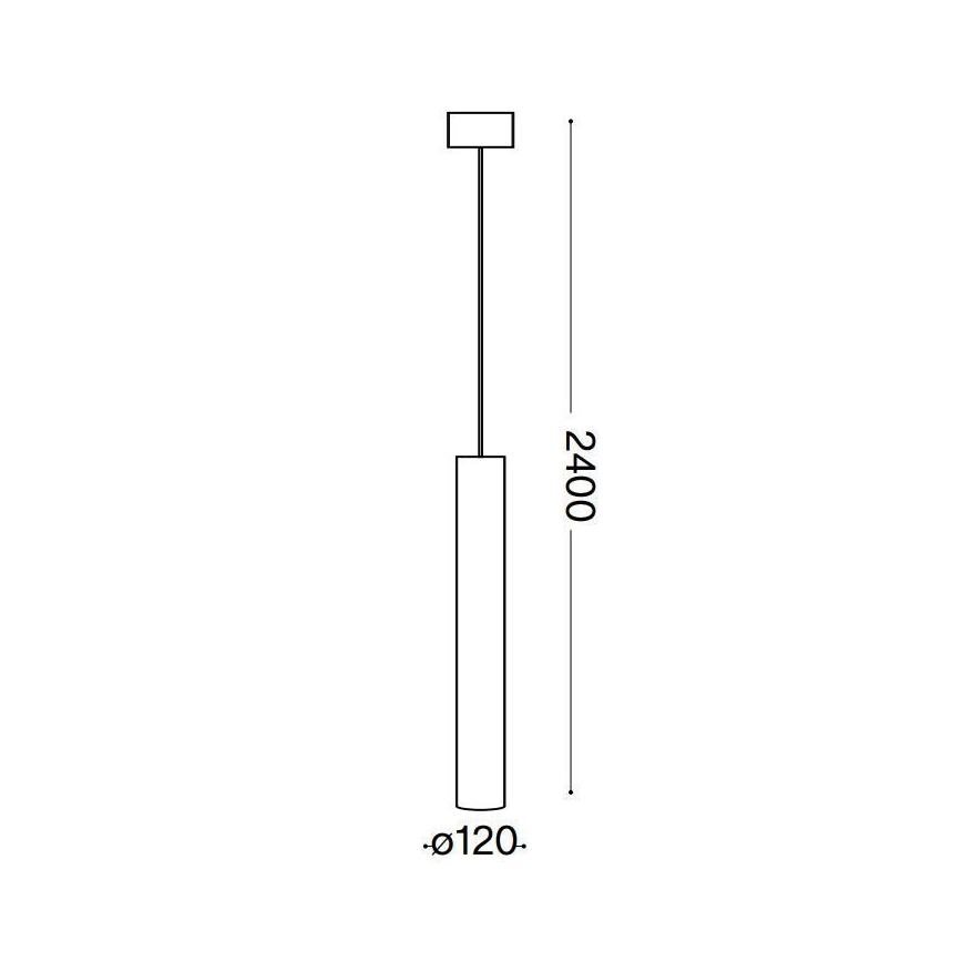 Ideal Lux - LED Żyrandol na lince LOOK 1xGU10/10W/230V czarny