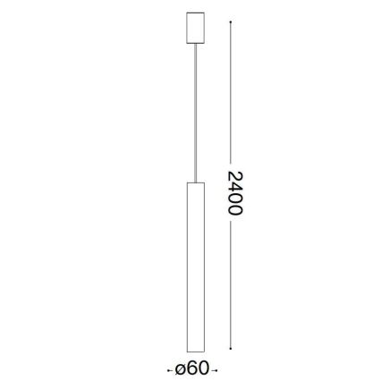 Ideal Lux - LED Żyrandol na lince LOOK 1xGU10/7W/230V CRI90 złoty