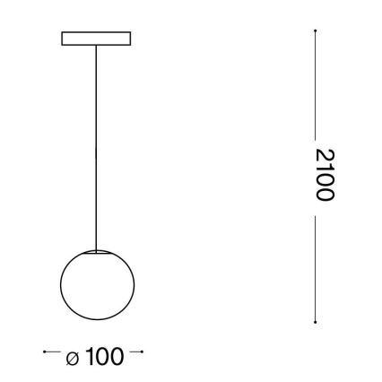 Ideal Lux - LED Żyrandol na lince MAPA 1xG9/3W/230V śr. 10 cm biały